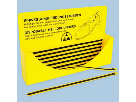 Vægholder for engangshælstrop