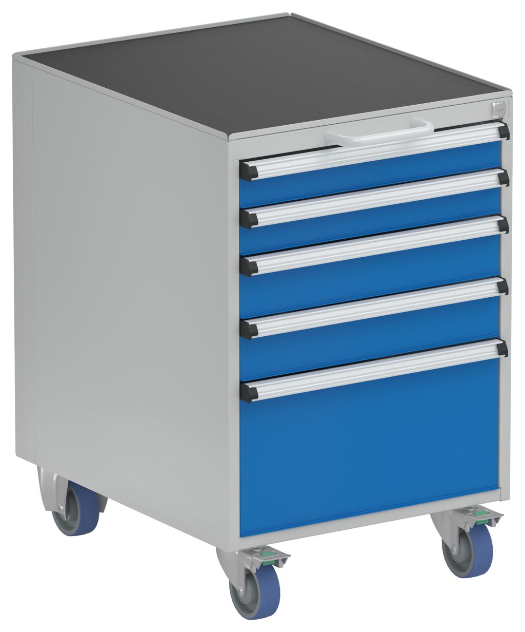 Drawer unit med hjul 53/66-1 med 5 skuffer ikke ESD