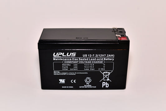 Blybatteri 12V/7,2Ah Fast-on 4,8mm