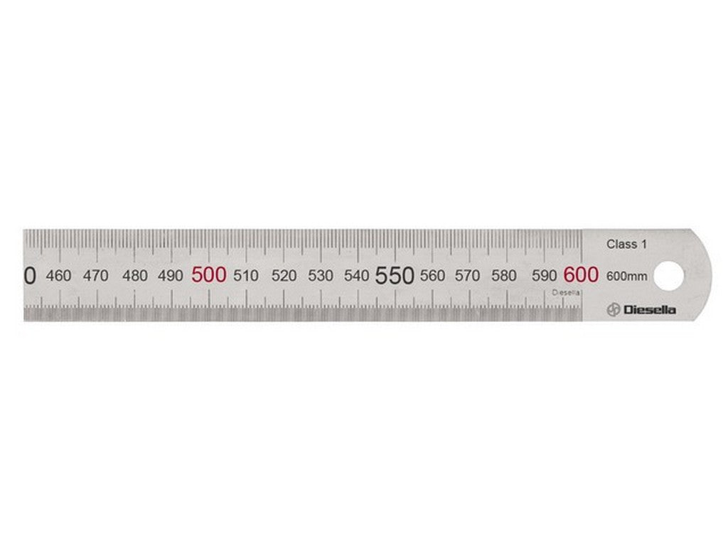 Steel ruler Class 1 30x1.2x600mm