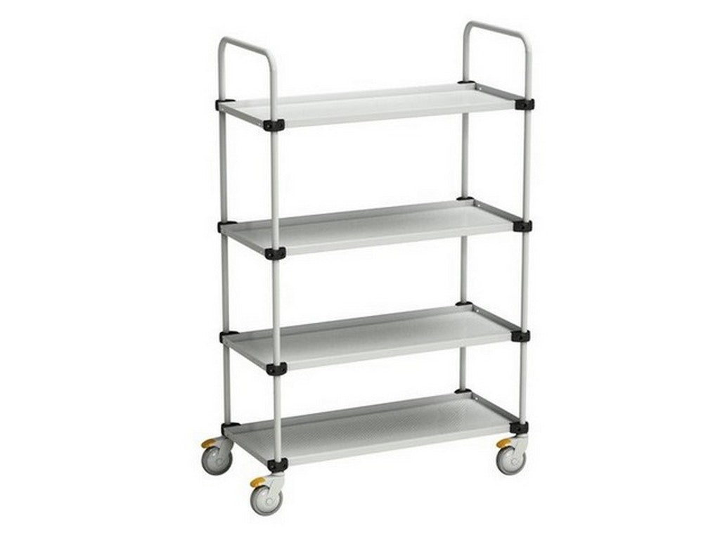 Rolling table w/4 adjustable shelves 635x1100x1535mm ESD