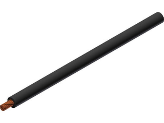 Silicone ledning 6mm² sort SILI-S 100mtr. rulle 1500V 54A
