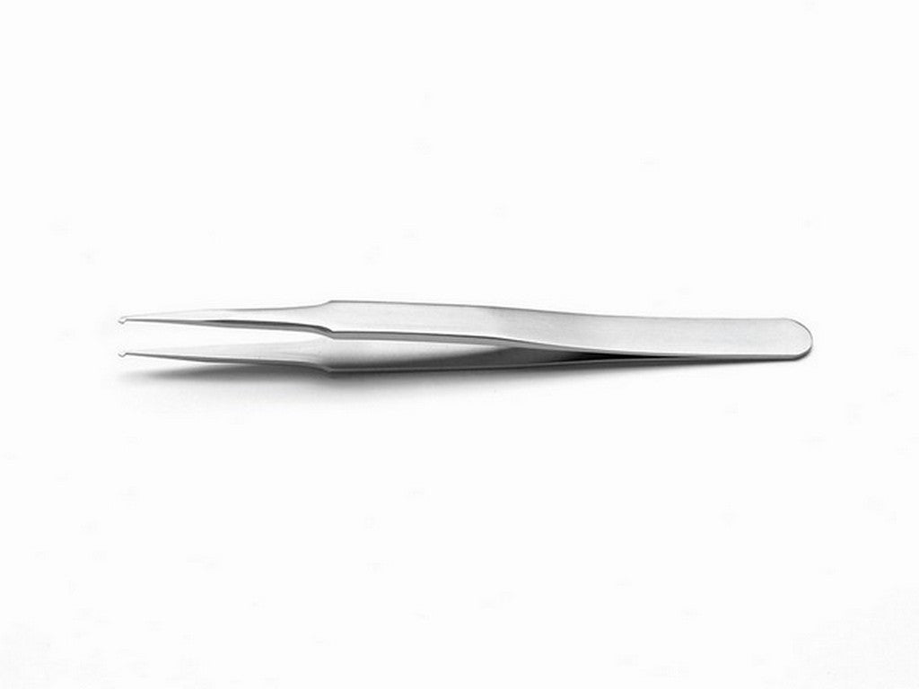 Tweezers SMD 120mm 45° tip f/1mm thick components.
