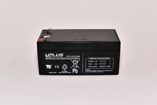 Blybatteri 12V/3,4Ah Fast-on 4,8mm