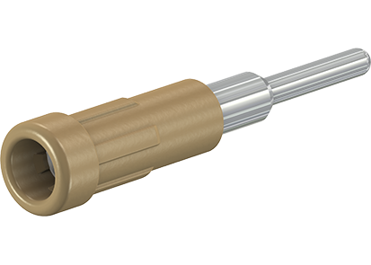 2 mm insulated rigid socket brown EPB-2N/S