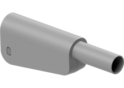 Banana plug Ø4mm SLM-4A-46 Grey 1000V CATII 32A/600V CATIII 32A