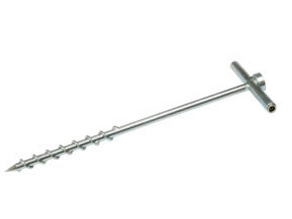 Ground spike with thread w/4mm bushing Ø12mm 42cm long