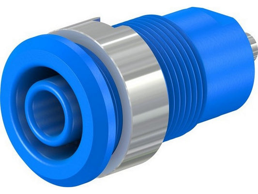Bøsning forniklet SLB4-E blå CAT III 1000V/CAT IV 600V 24A