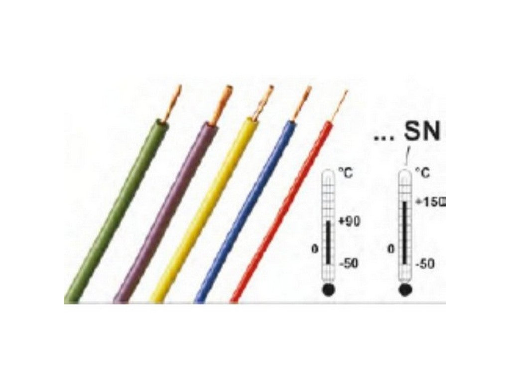 Cable SILI-E 0.5mm2 black 100m 300V 10A