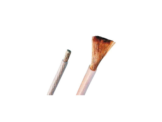 Silicone ledning 70mm² transparent