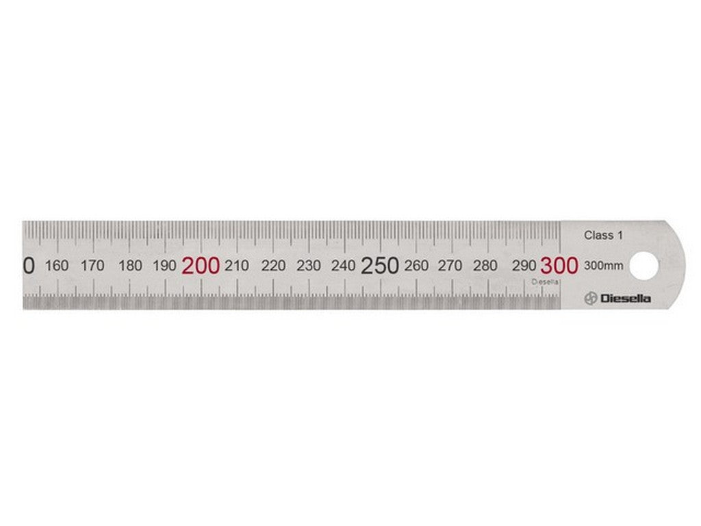 Steel ruler 25x1x300mm