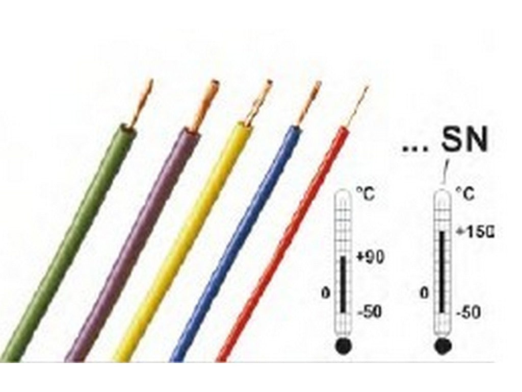 Ledning Sili-E 1mm blå 100m 600V 19A