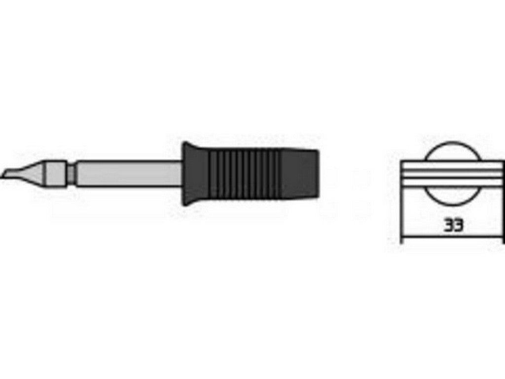 Loddehoved XT 33x4mm med adapter
