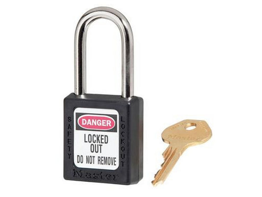 MasterLock Zenex hængelås COMPOSIT SORT Key different/key retaining - 38x38mm m/metalbøjle Ø6mm