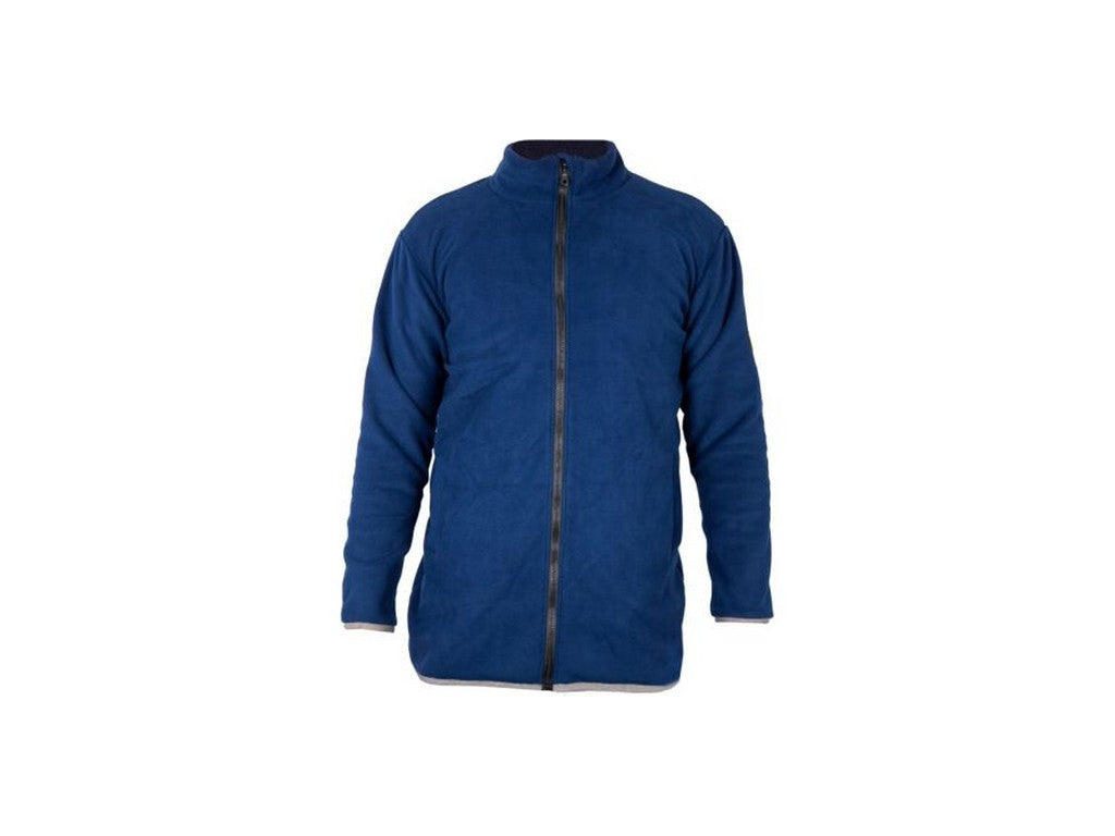 Jacket Fleece ESD w/zip navy blue size L