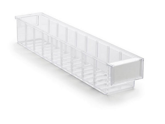 Storage box clear 92x500x82mm