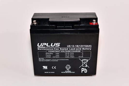 Blybatteri 12V/12Ah Cylic Fast-on 6,3mm