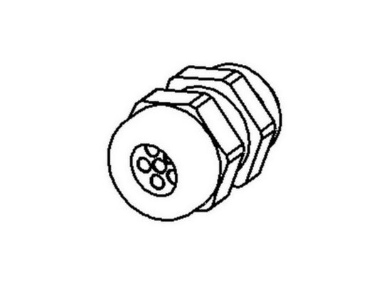 Kabelforskruning MULTI PA M25 2xØ8mm grå