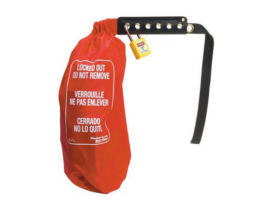 MasterLock LOCKOUT nylon taske t/stik, specielt udf. afbrydere m.m. Ø17,8x43,2cm