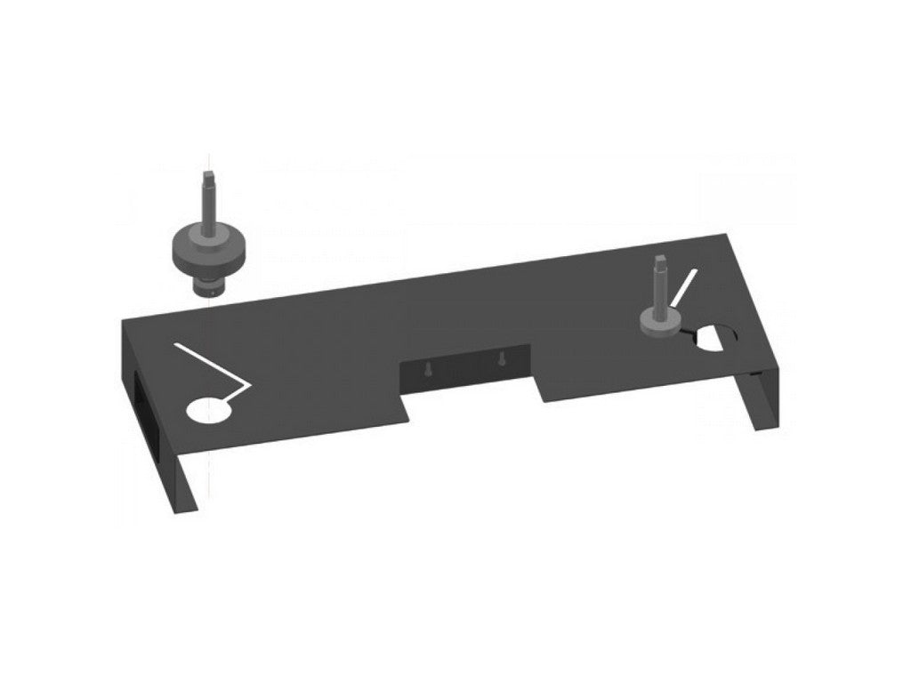 WORKTOP WITH 2 PINS FOR REEL FOR COUNTY
