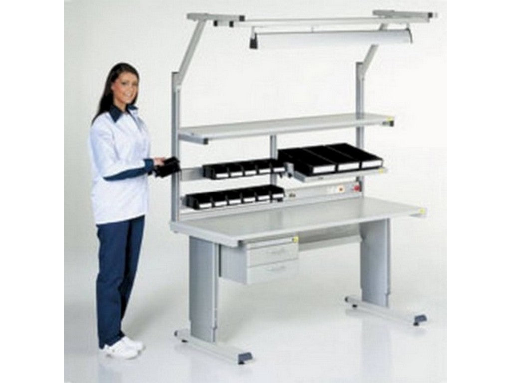 Work table ESD LC 250kg usaml 800x1800mm adjustable