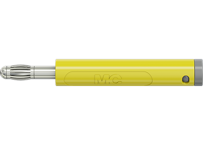4 mm plug yellow AL-4N-39