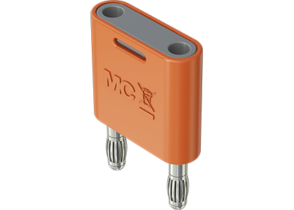 KS2-4N-19 4mm insulated connecting plug orange