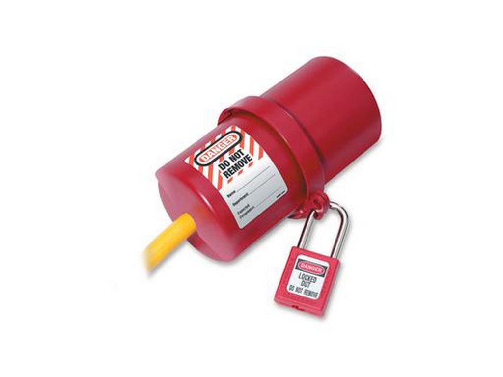 MasterLock LOCKOUT f/stik m.m. Ø76mm x 152mm Ø19mm hul til kabel