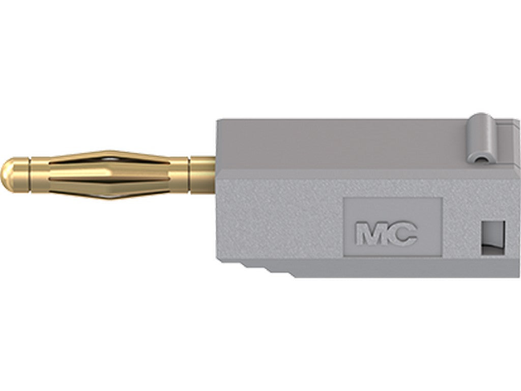 2mm banana plug SLS205 grey