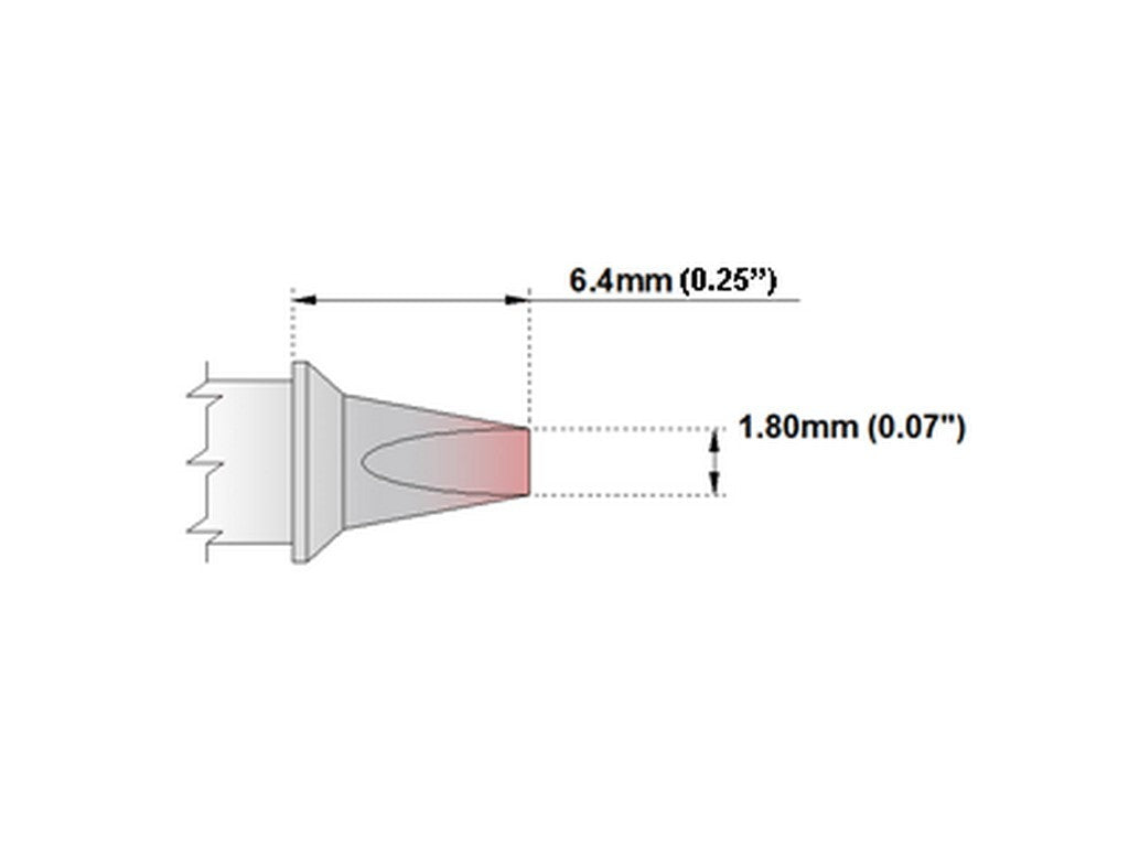 Soldering tip Chisel 30° 1.8mm for TMT-9000S (STTC-137P)