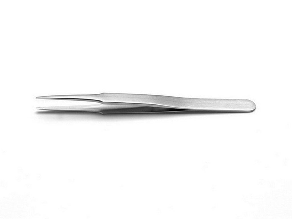 Pincet flad rund spids 120mm