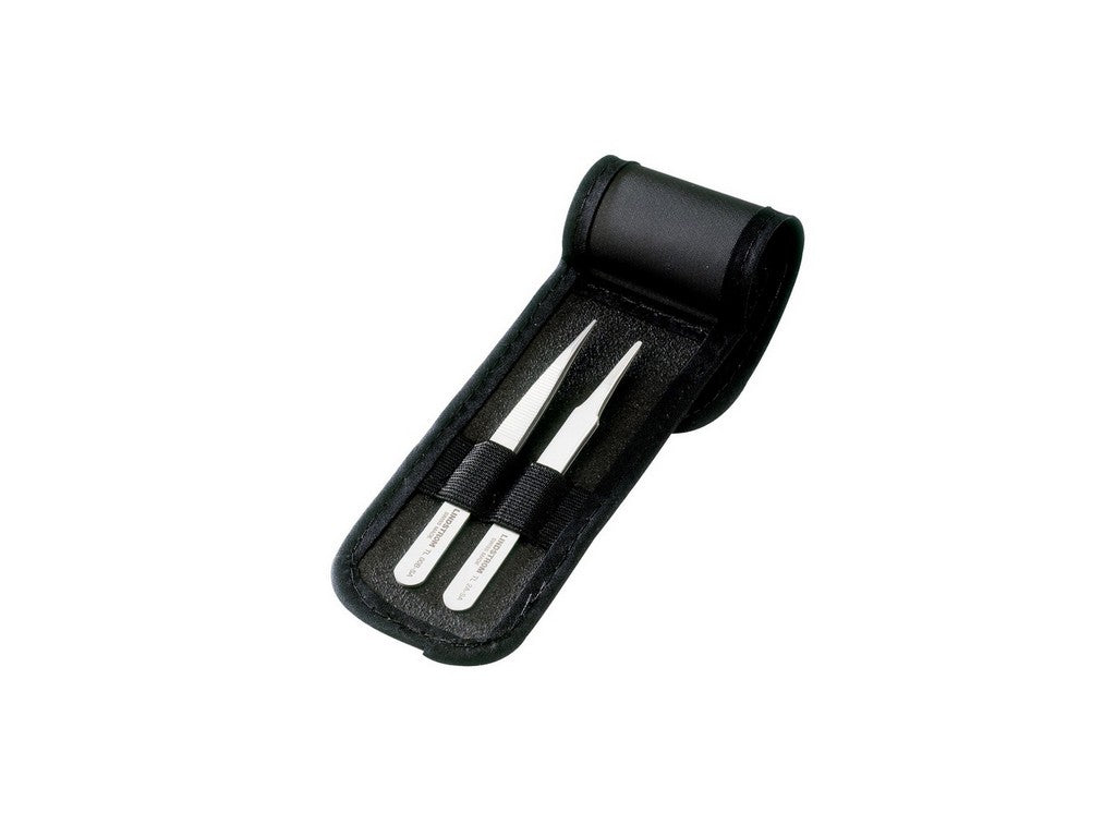 Lindström Stainless steel anti-magnetic SMD tweezers set 2 pieces