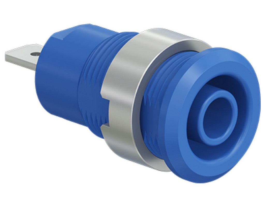 Socket nickel-plated SLB4-F/NX blue 1000V Cat III/600V Cat IV 24A