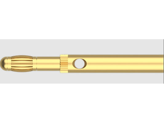 Bananstik LS-SLQ-4A forgyldt f/1mm² + 2,5mm² for lodning t/662026 + 662027